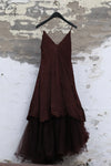 Marc Le Bihan Slip Dress France MLB-2104-AUBERGINE 2105 2104